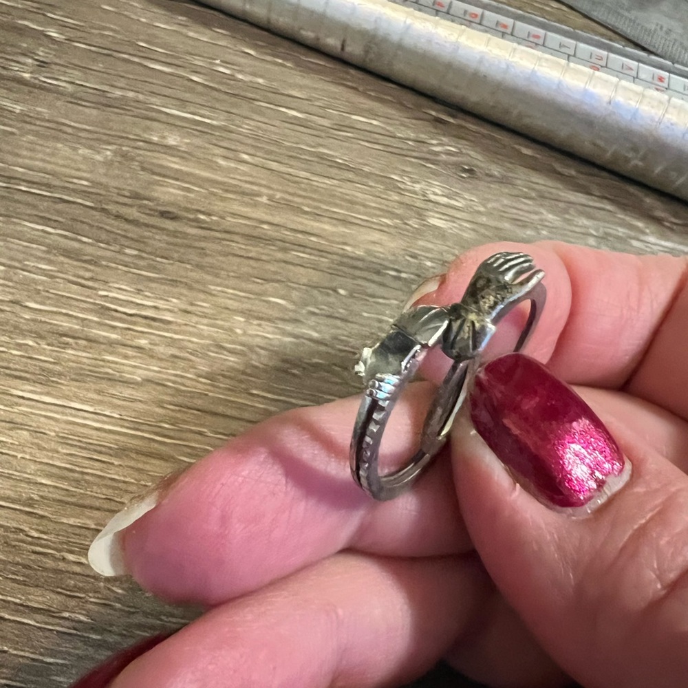 Just in- vintage three in one sterling silver ring - Picture 8 of 12